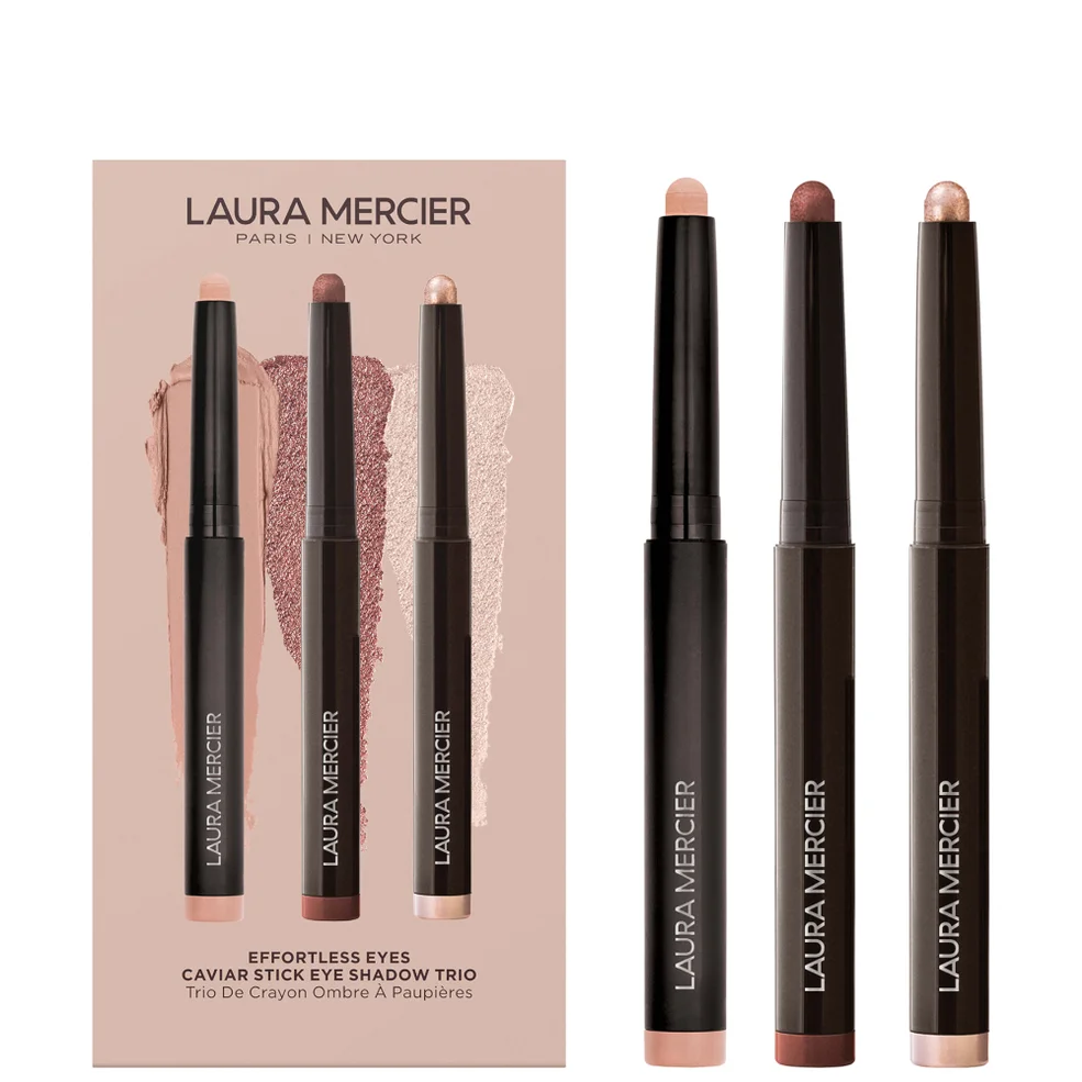 Laura Mercier Effortless Eyes Caviar Stick Eye Shadow Trio - Rosegold, Burnished Bronze, Dune (Worth £84) Image 1