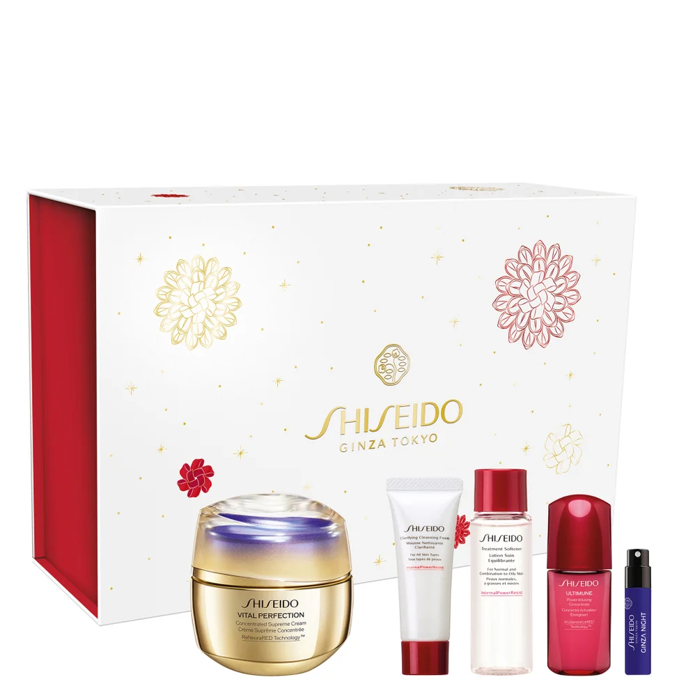 Shiseido Vital Perfection Uplifting and Firming Cream Advanced Holiday Kit (Worth £142) Image 1