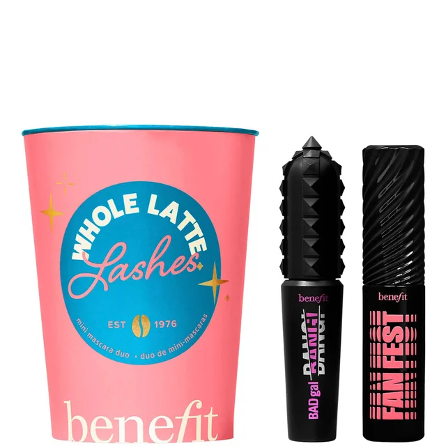 benefit Whole Latte Lashes Mini BADgal BANG! Volumising and Fan Fest Fanning mascara Duo (Worth £30)