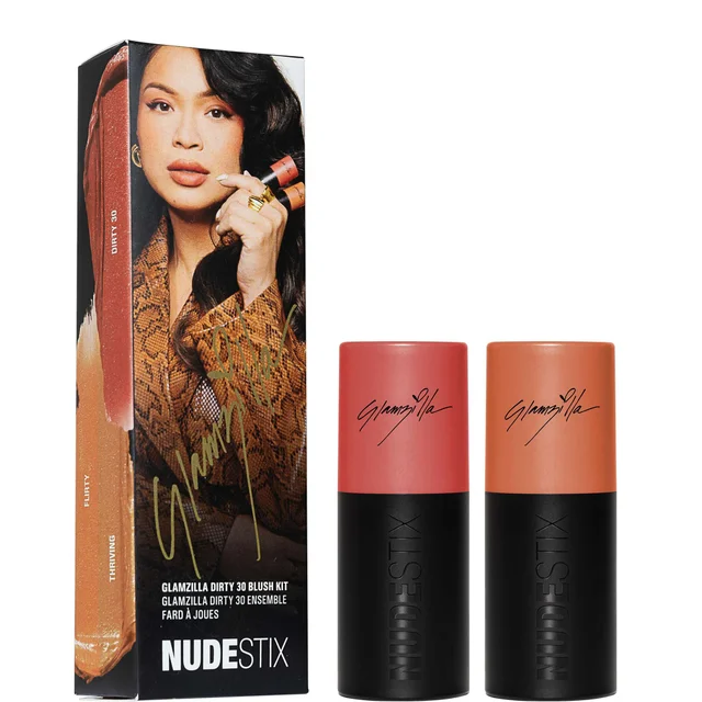 Nudestix Glamzilla Dirty 30 Blush - 2PCS Nudies Core Kit (Worth £56)