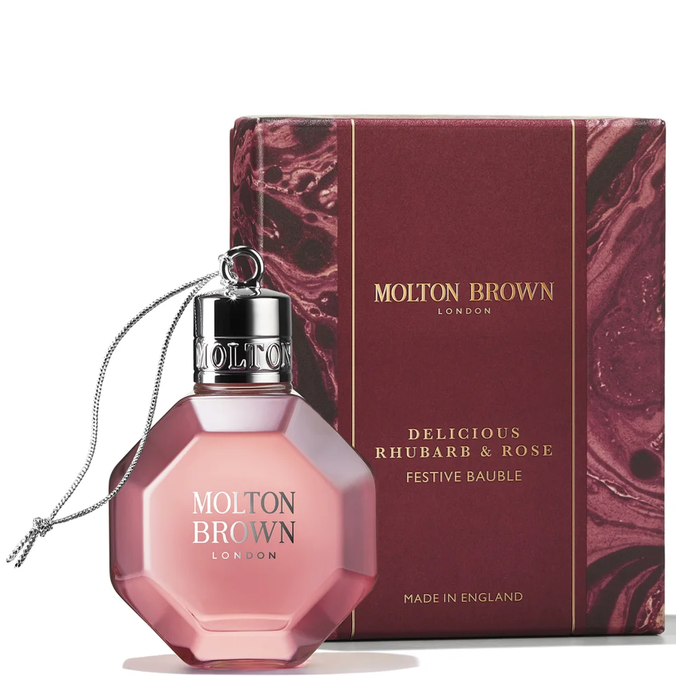 Molton Brown Delicious Rhubarb and Rose Festive Bauble 75ml Image 1