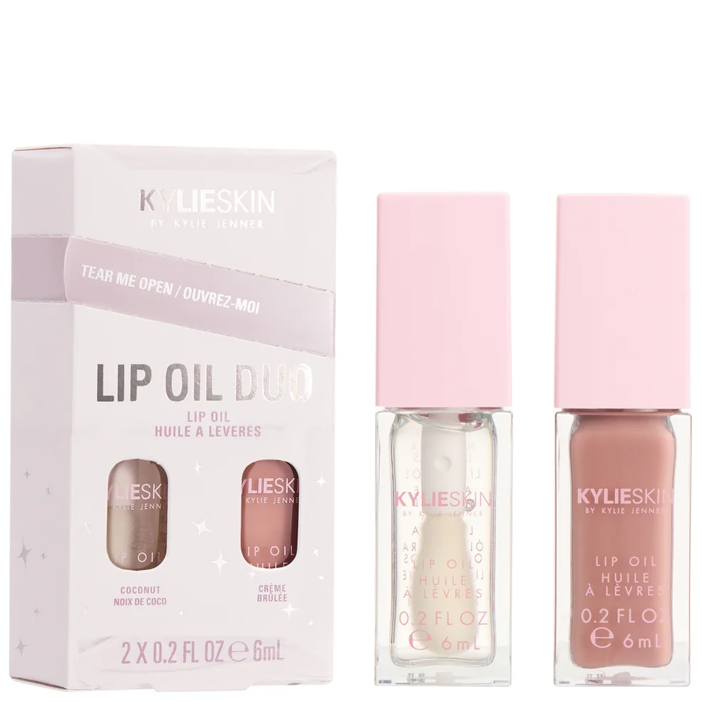 Kylie Cosmetics Holiday Set Lip Oil Duo (Worth £48) LOOKFANTASTIC