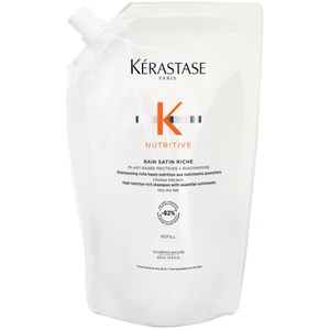 Kérastase Nutritive Bain Satin Riche Shampoo Pouch 500ml For Very Dry Hair - Size 500ml Refill