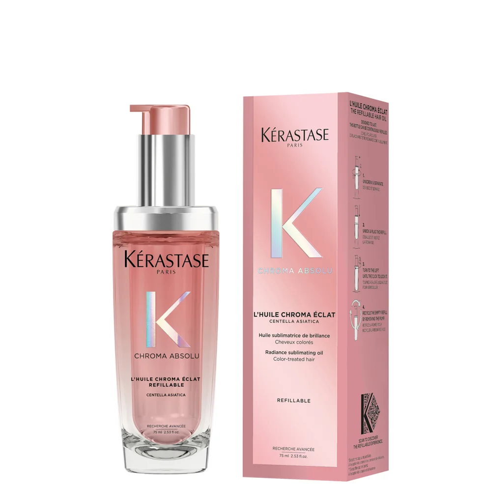 Kérastase Chroma Absolu L'huile Chroma Éclat Refillable Radiance Sublimating Hair Oil, For Colour-Treated Hair Image 1