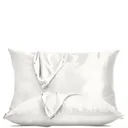 Kitsch Holiday Satin Pillowcase Duo - Ivory (Worth £32.00)