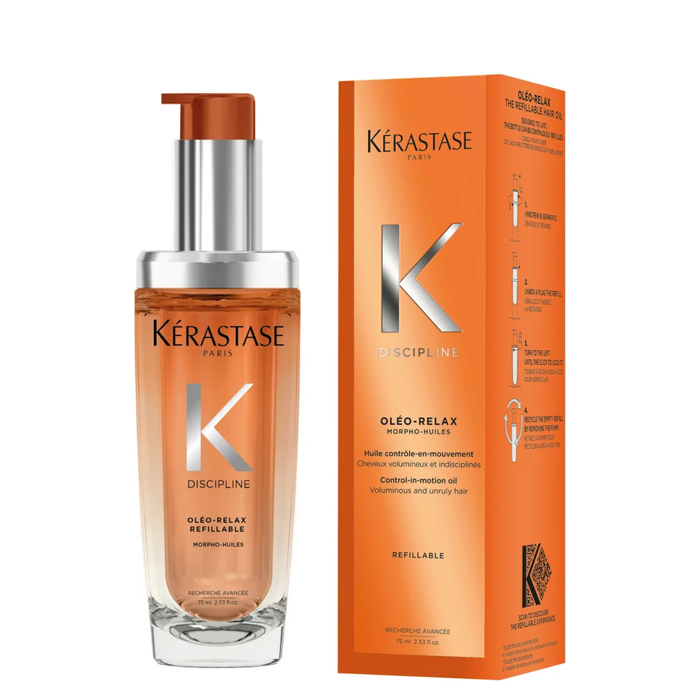 Kérastase Discipline L'huile Oleo-Relax Refillable, Hair Oil For Voluminous And Unruly Hair Image 1