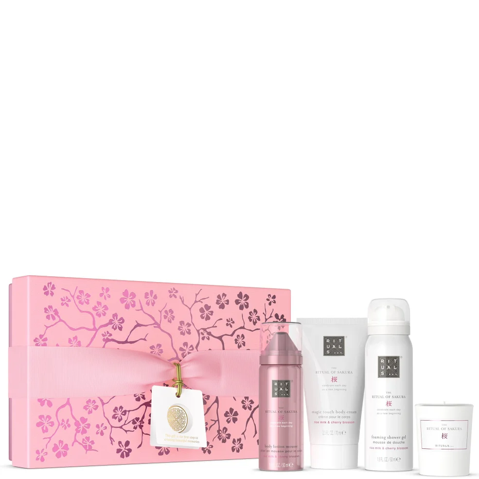 RITUALS The Ritual of Sakura Cherry Blossom & Rice Milk Small Bath and Body Gift Set (Worth £28.80) Image 1