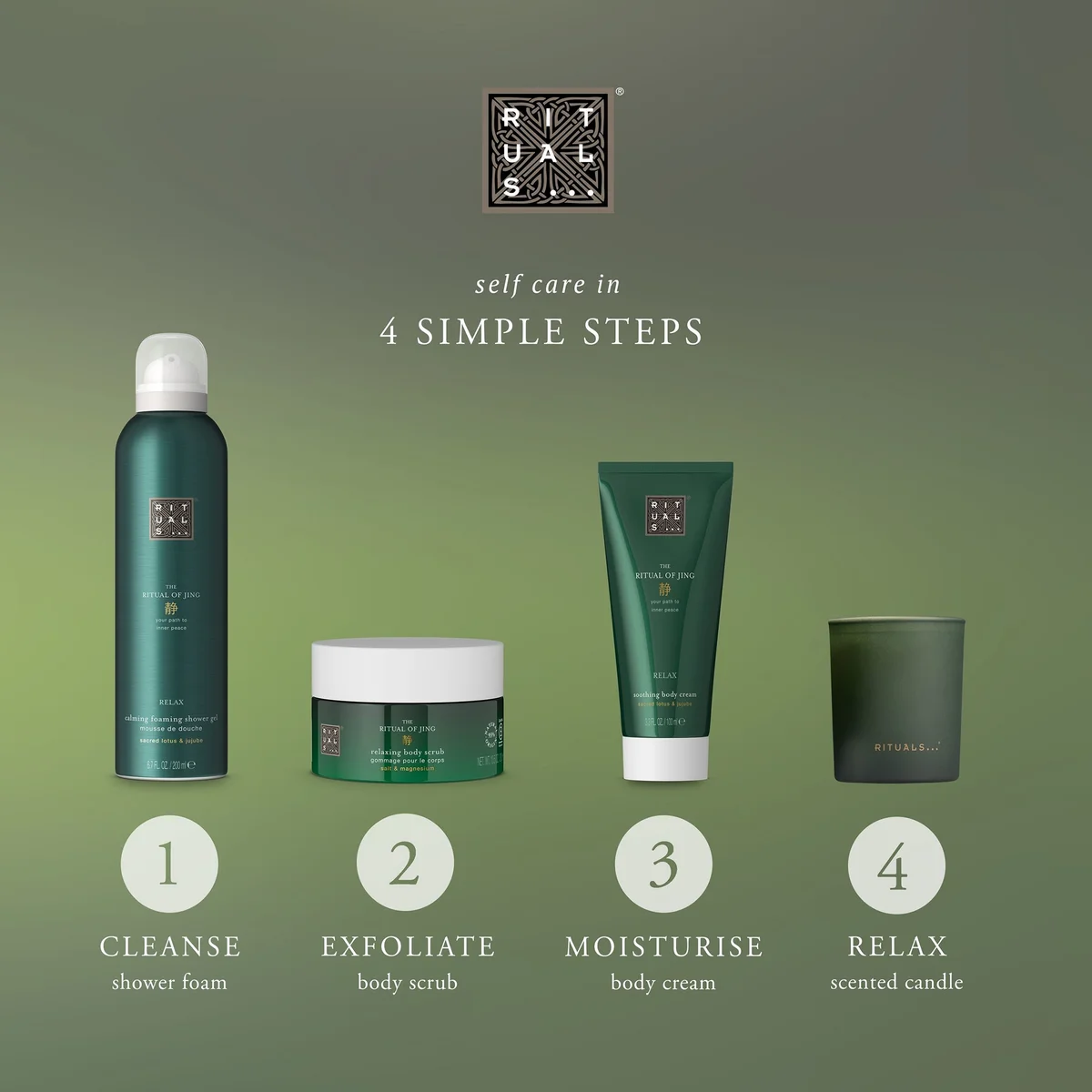 Rituals The Ritual of Jing - Subtle Floral Lotus & Jujube - Medium Bath and Body Gift Set Image 5