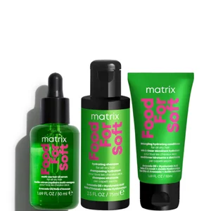 Matrix Food For Soft Hydrating Shampoo 75ml, Moisturising Conditioner 50ml and Hair Oil 50ml For Dry Hair (Worth £27.04) - undefined undefined