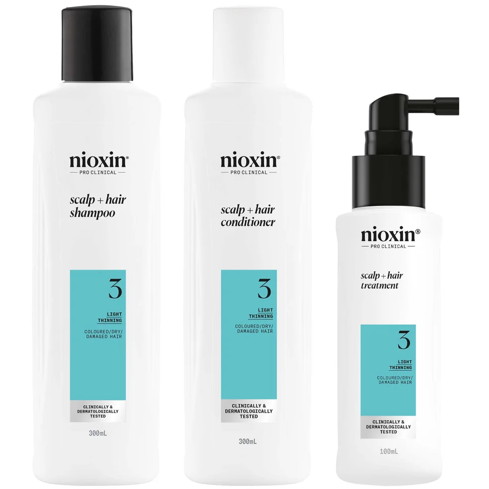 NIOXIN Scalp and Hair Thickening System 3 for Coloured Dry and Damaged Hair with Light Thinning Loyalty Kit Image 1