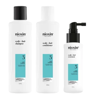 NIOXIN Scalp and Hair Thickening System 3 for Coloured Dry and Damaged Hair with Light Thinning Trial Kit - undefined undefined