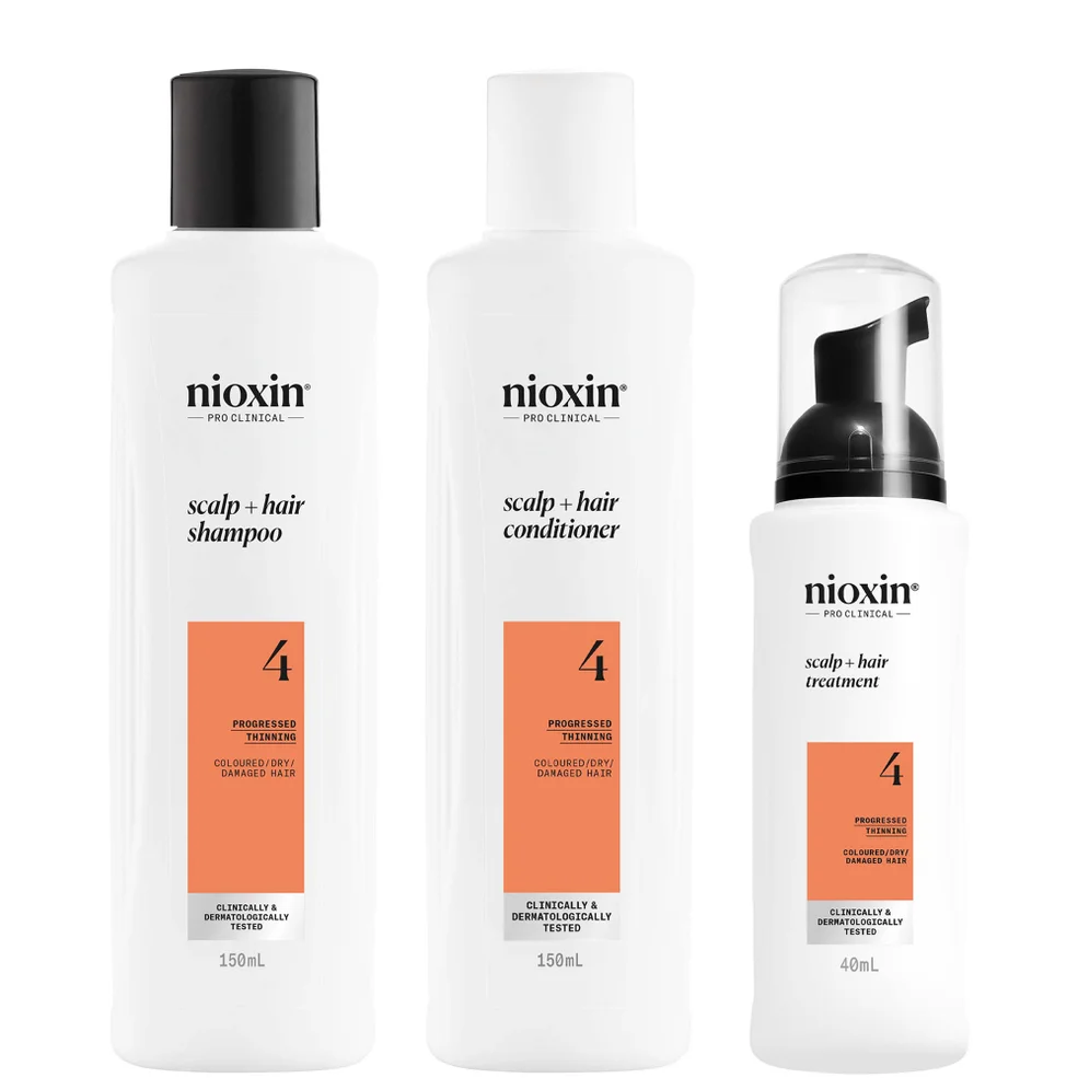 NIOXIN Scalp and Hair Thickening System 4 for Coloured Dry and Damaged Hair with Progressed Thinning Trial Kit Image 1