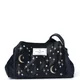 The Flat Lay Co. Drawstring Makeup Bag in Embroidered Celestial Blue Velvet