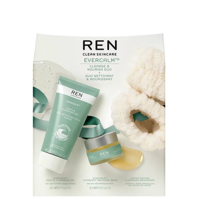 REN Clean Skincare Evercalm Cleanse and Nourish Duo (Worth £32)