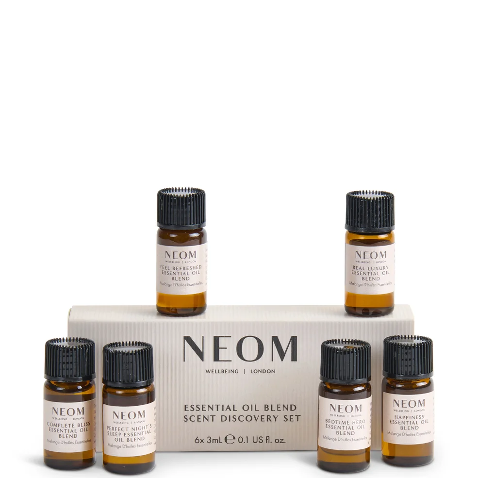NEOM Wellbeing Essential Oil Blend Scent Discovery Set Image 1