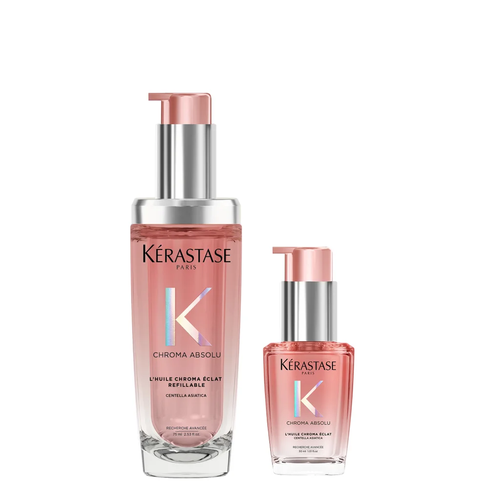 Kérastase Chroma Absolu Refillable Hair Oil 75ml And 30ml Duo For Colour Treated Hair Image 1