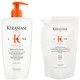 Kérastase Nutritive Bain Satin Riche Refillable Shampoo and Refill Pouch 500ml With Niacinamide For Very Dry Hair