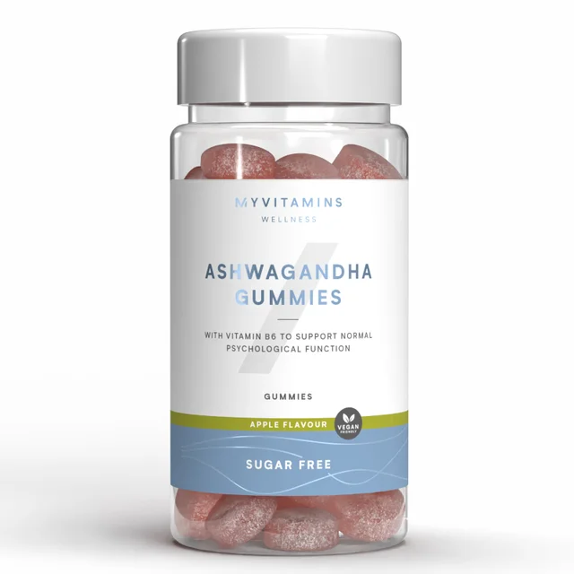 Myvitamins Sugar Free Ashwagandha Gummies, Apple, 60 Gummies