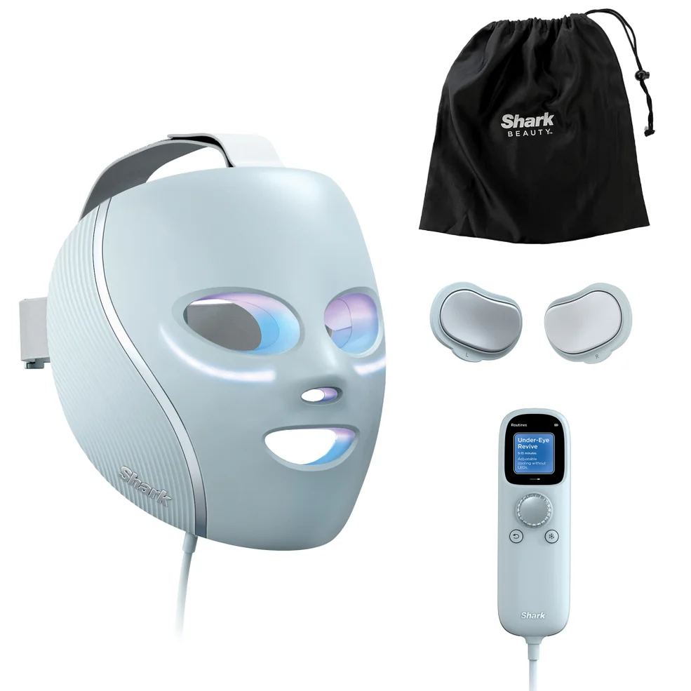 Shark Beauty CryoGlow Under-Eye Cooling and LED Anti-Ageing and Blemish Repair Mask - Blue Frost Image 1