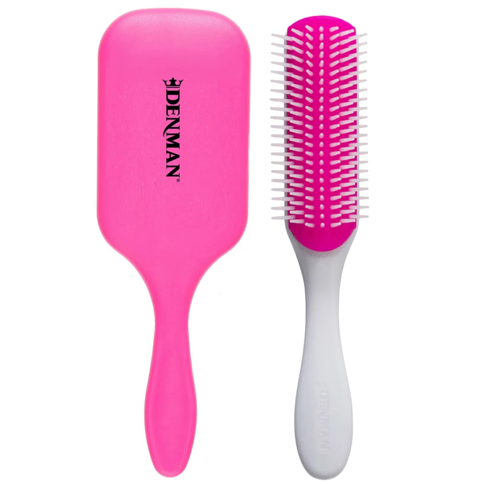 Denman Discovery Duo Bundle - Pink Image 1