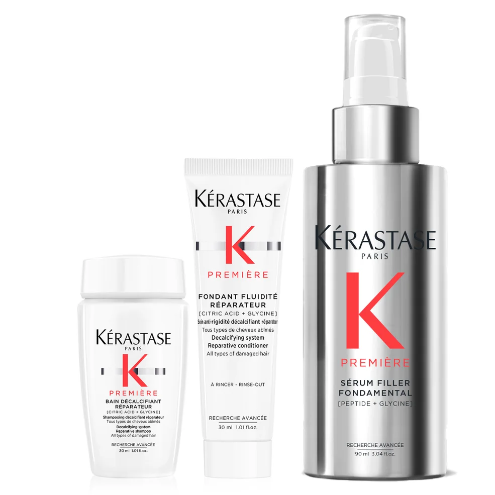 Kérastase Première Repairing Anti-Frizz Filler Heat Protecting Hair Serum for Damaged Hair 90ml with Free Travel Size Duo Image 1