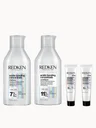 Redken Acidic Bonding Concentrate Shampoo and Conditioner 300ml with Leave-In Treatment 2 x 30ml, Bond Repair for Damaged Hair