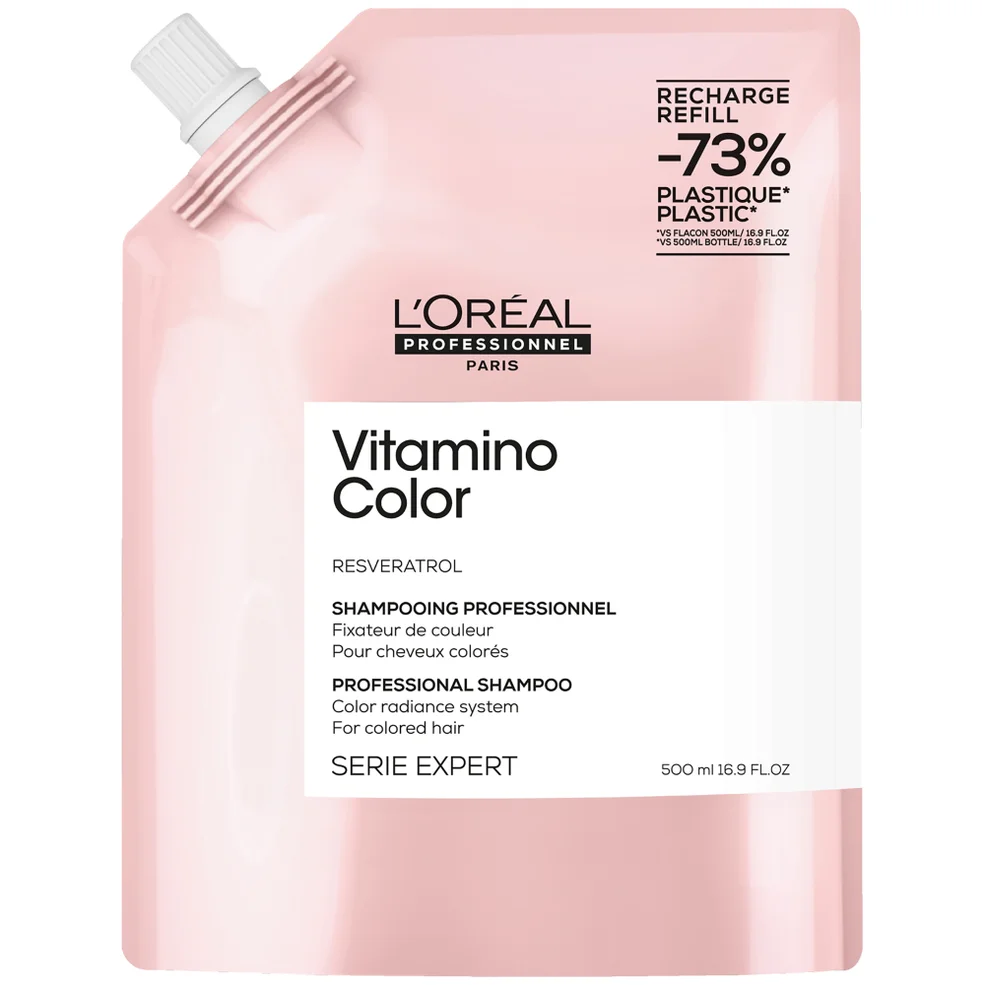 L'Oréal Professionnel Vitamino Color Shampoo Refill Pack 500ml for Coloured Hair Image 1