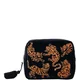 Elizabeth Scarlett Wild Tiger Charcoal Velvet Wash Bag