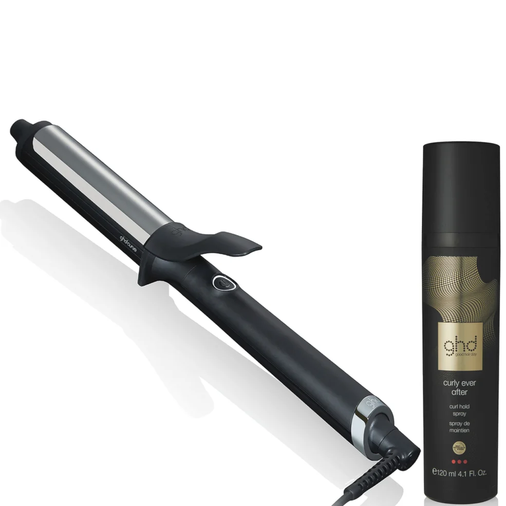 ghd Curve Soft Curl Tong Set with ghd Curly Ever After Hold Spray Image 1