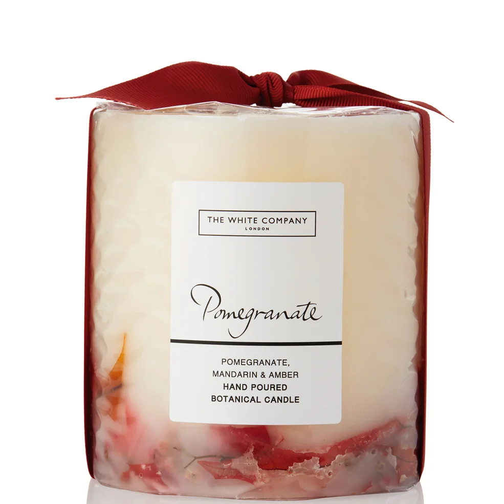 The White Company Pomegranate Medium Botanical Candle 660g Image 1