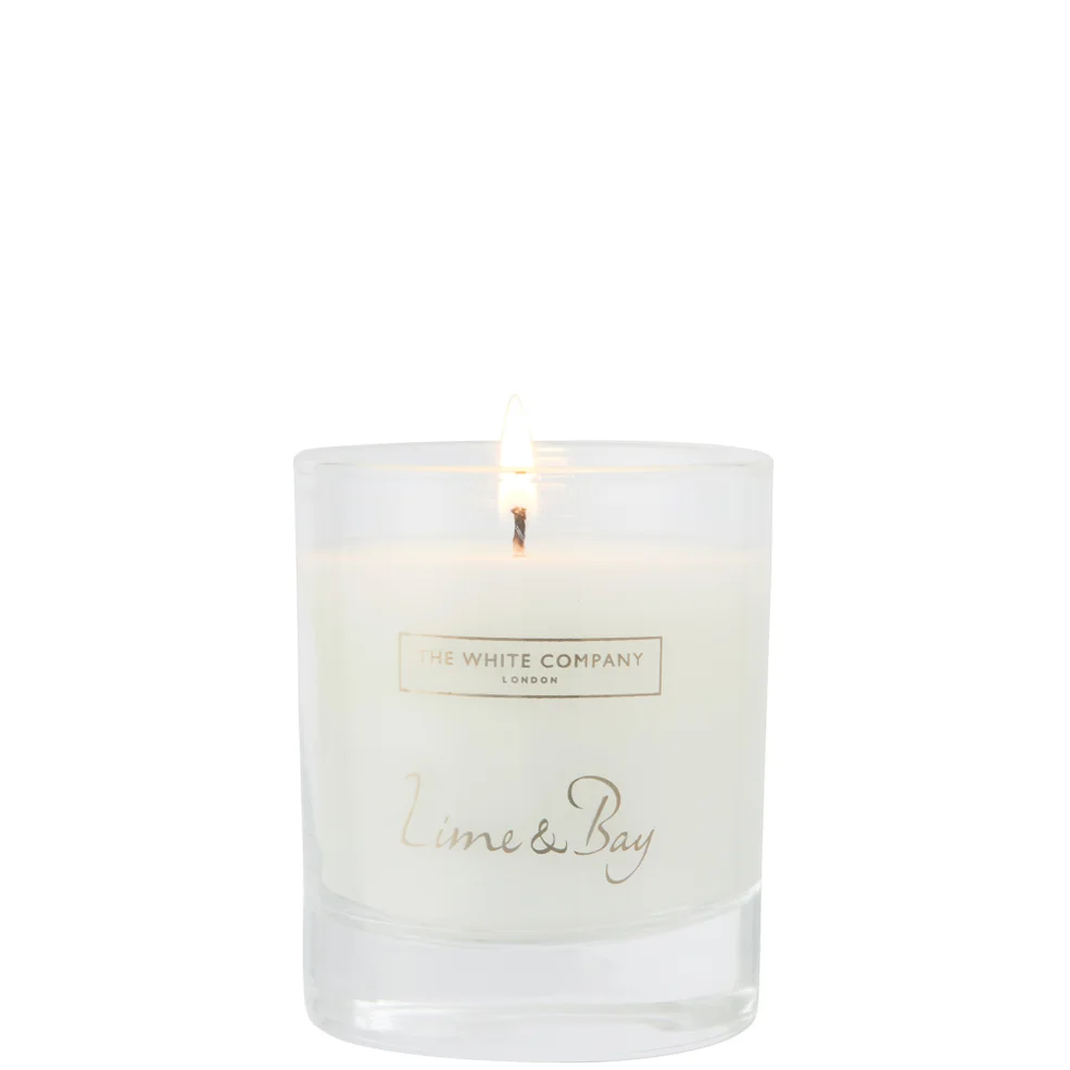 The White Company Lime & Bay Signature Candle 140g Image 1