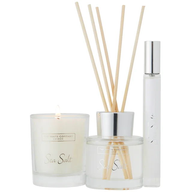 The White Company Sea Salt Mini Home Scenting Set