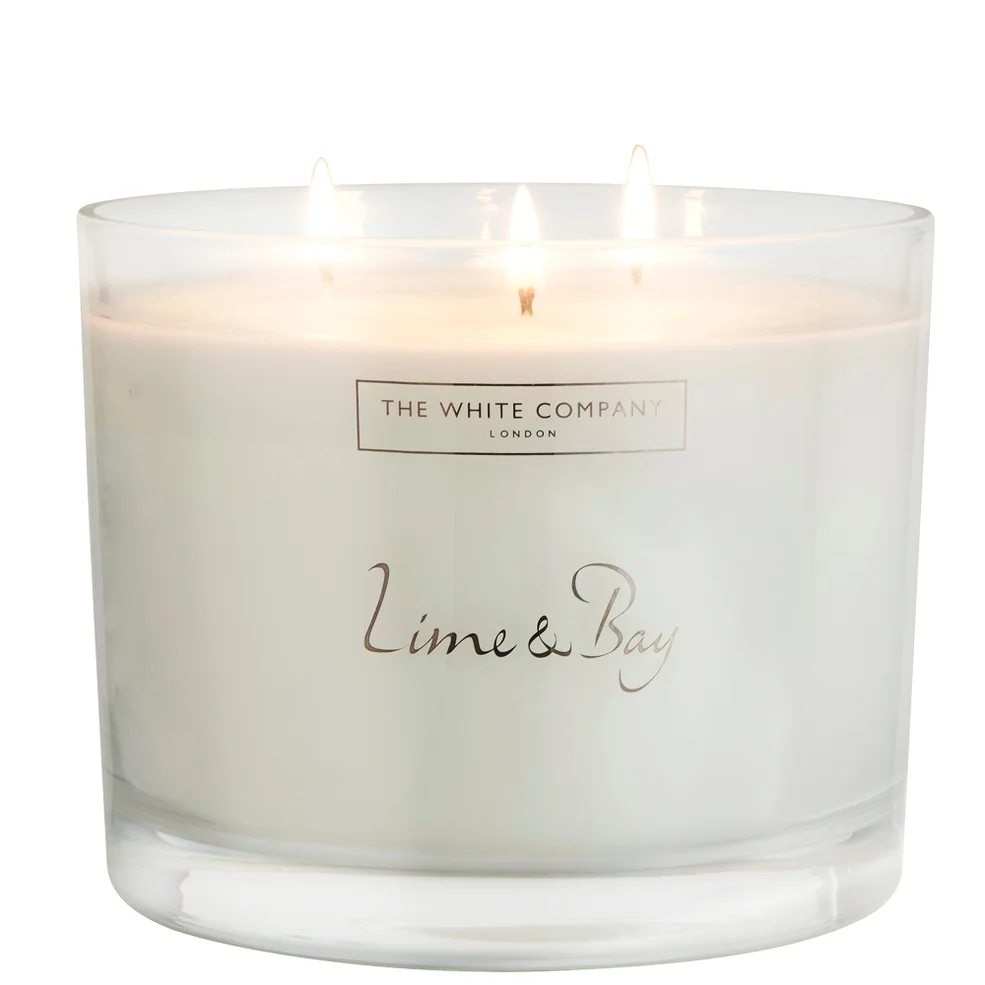 The White Company Lime & Bay Large Candle 770g Image 1