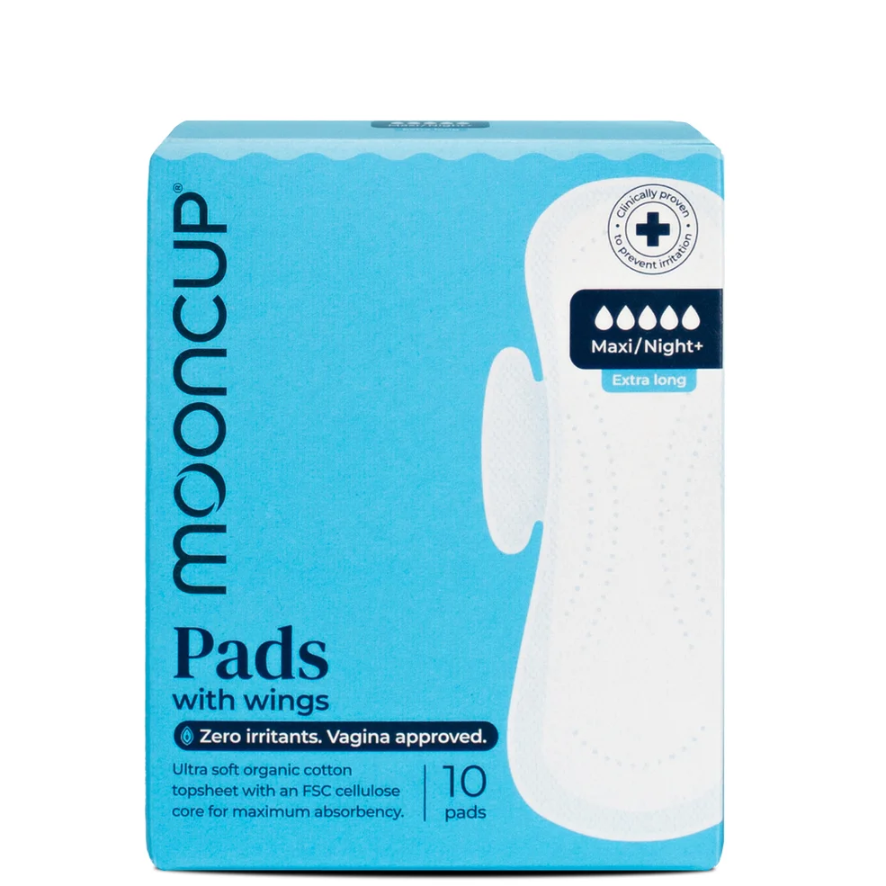 Mooncup Pads with Wings - Maxi/Night+ (10 pack) Image 1