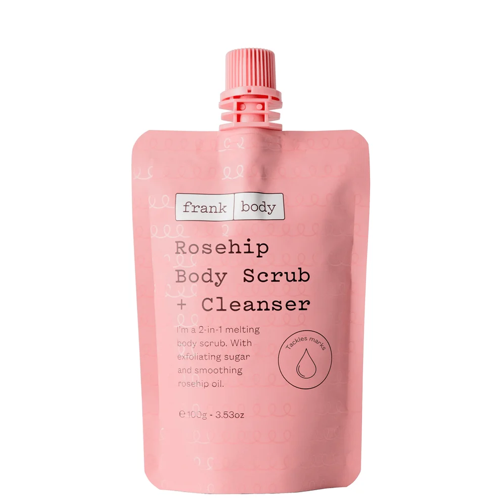 Frank Body Rosehip Body Scrub and Cleanser 100g Image 1