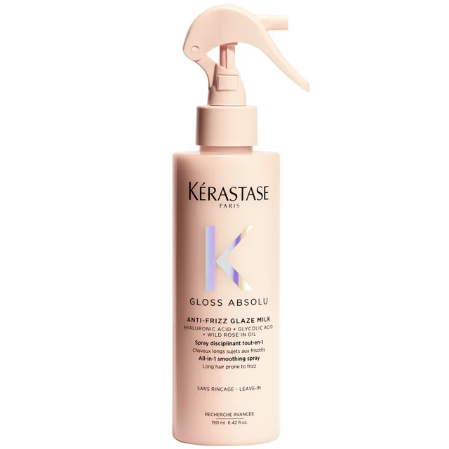 Kérastase Gloss Absolu Hair Treatment Spray for All Hair Types with Glycolic Acid, Hyaluronic Acid & Wild Rose 190ml