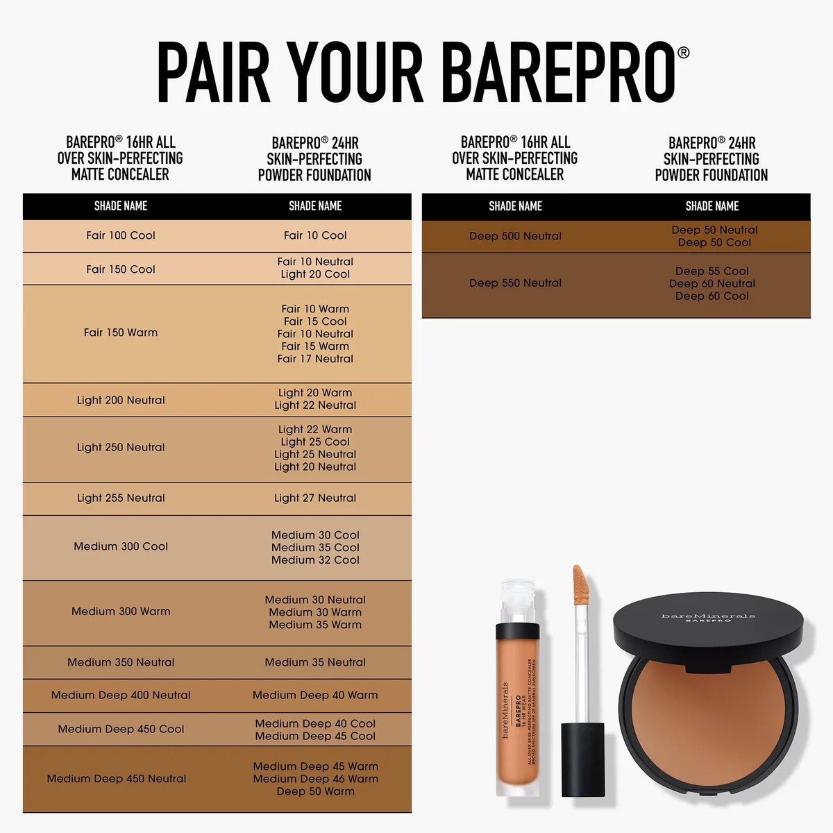 bareMinerals BAREPRO 24HR Skin-Perfecting Powder Foundation