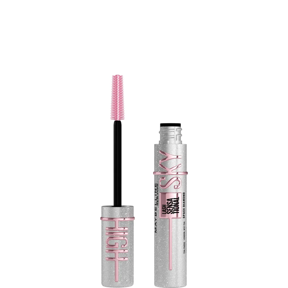 Maybelline Mascara Lash Sensational Sky High Volumizing & Thickening Eyelash Lengthening, Top Coat, Space Diamond 8ml Image 1