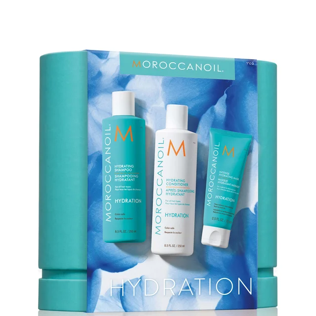 Moroccanoil Hydrating Shampoo and Conditioner Set with Free Intense Hydrating Mask 75ml (Worth £52)