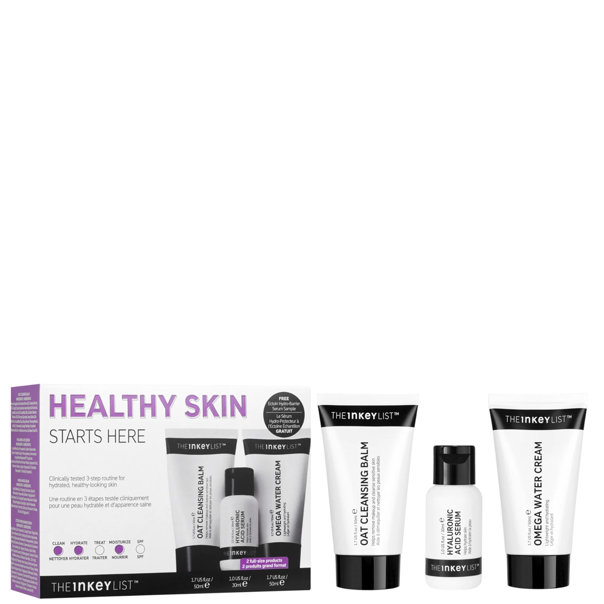 The Inkey List. Set The Inkey List Healthy Skin Kit (Worth £26.50) | LOOKFANTASTIC