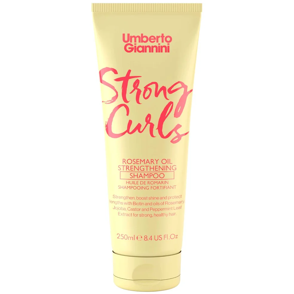 Umberto Giannini Strong Curls Rosemary Oil Shampoo 250ml Image 1
