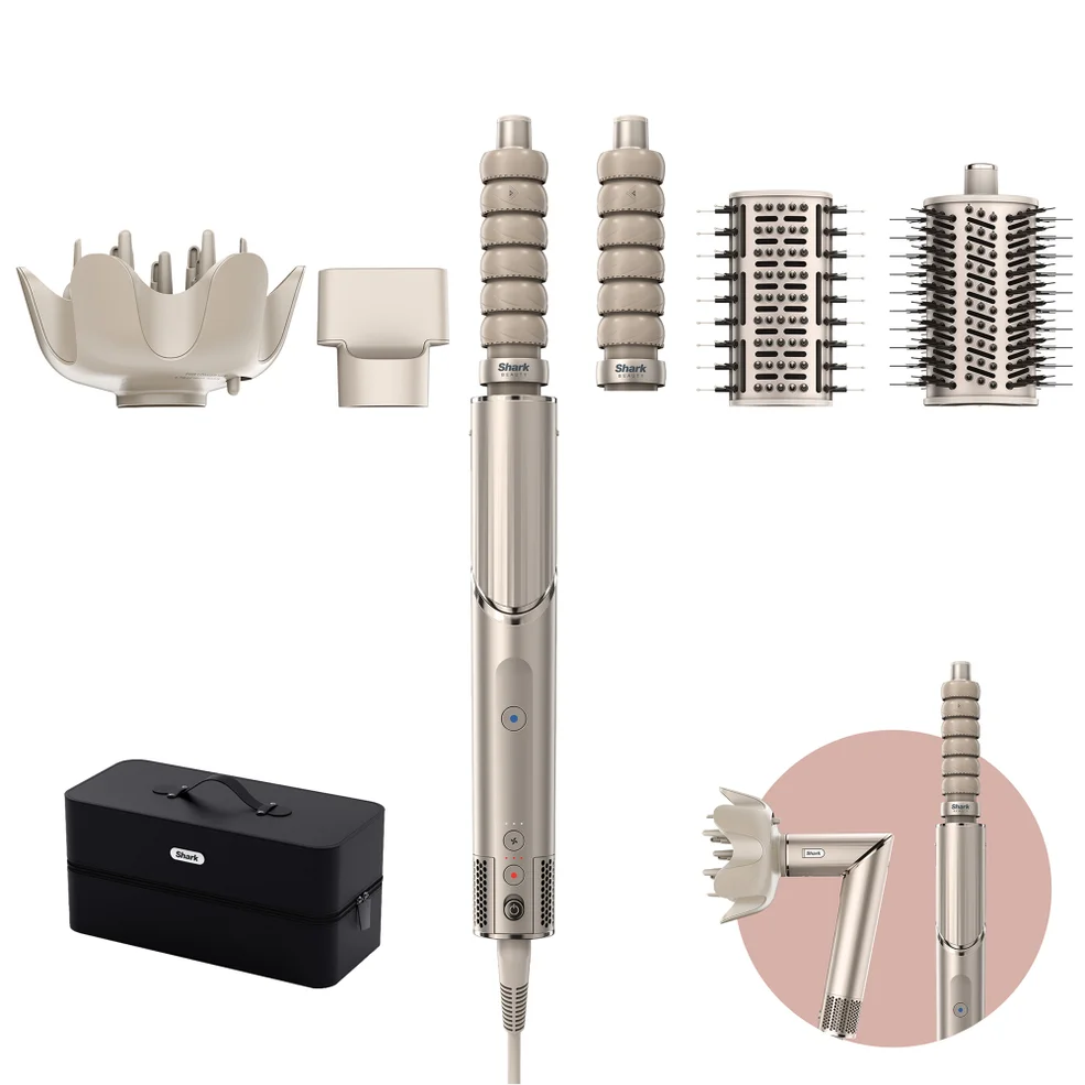 Shark Beauty FlexStyle 5-in-1 Air Styler and Hair Dryer with Storage Case - Stone Image 1