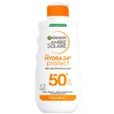 Garnier Ambre Solaire SPF 50+ Hydra 24 Hour Hydrating Sun Cream Lotion With Vitamin C,175ml