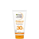 Garnier Ambre Solaire SPF 30 Hydra 24 Hour Protect High Protection UVB & UVA Hydrating Sun Cream Lotion, 50ml