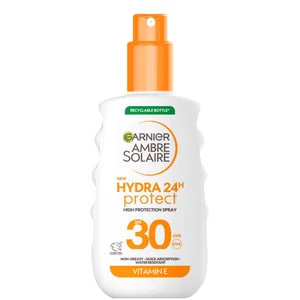 Garnier Ambre Solaire SPF 30 Hydra 24 Hour Protect Hydrating Sun Cream Spray With Vitamin E, 150ml - undefined undefined