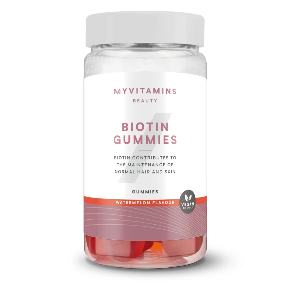 Myvitamins Biotin Gummies, Watermelon, 60 Gummies, 30 Servings Image 1