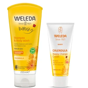 Weleda Baby Shampoo & Body Wash + Nappy Cream Bundle - undefined undefined