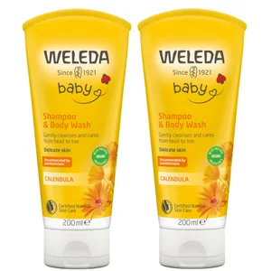 Weleda Baby Shampoo & Body Wash 200ml Twin Pack - undefined undefined