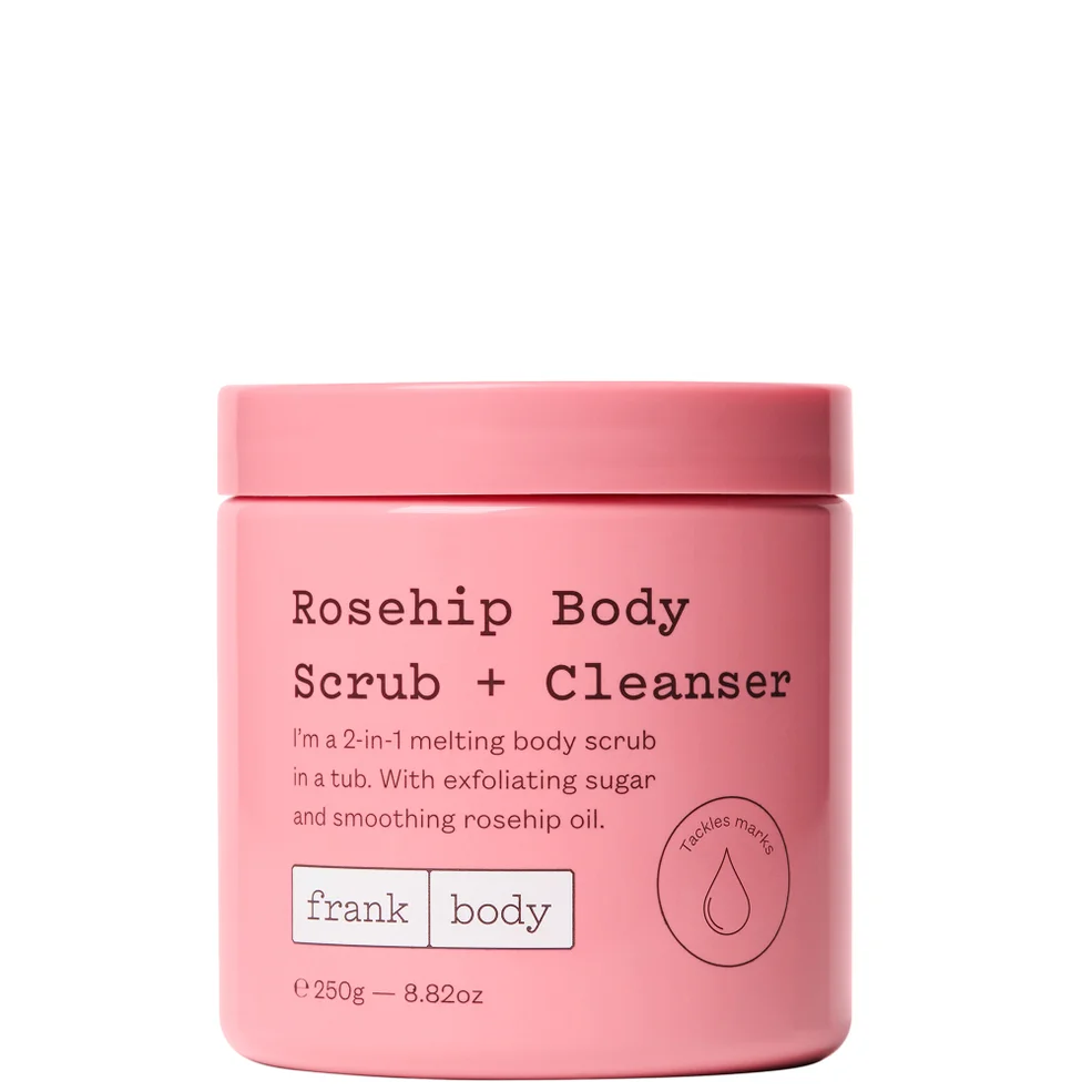 Frank Body Rosehip Body Scrub and Cleanser 250g Image 1