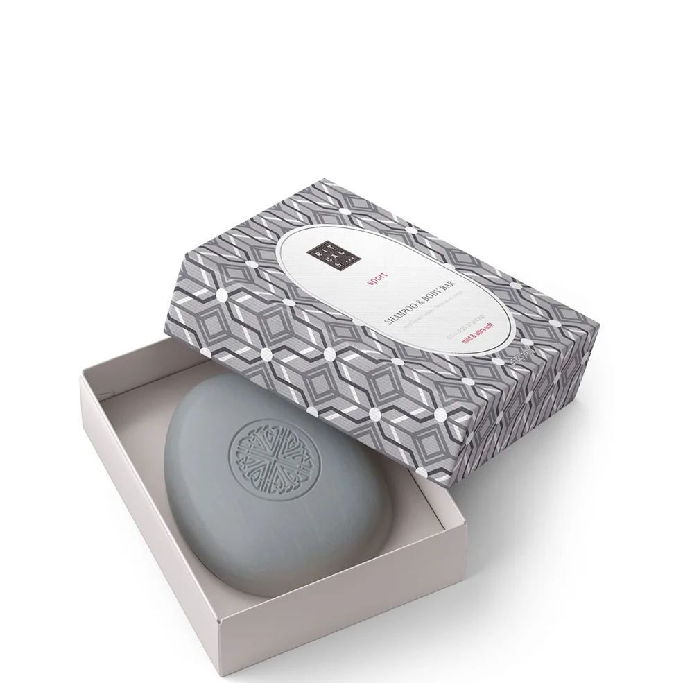 RITUALS Sport Collection Refreshing Activated Charcoal Shampoo & Body Bar 100g Image 1